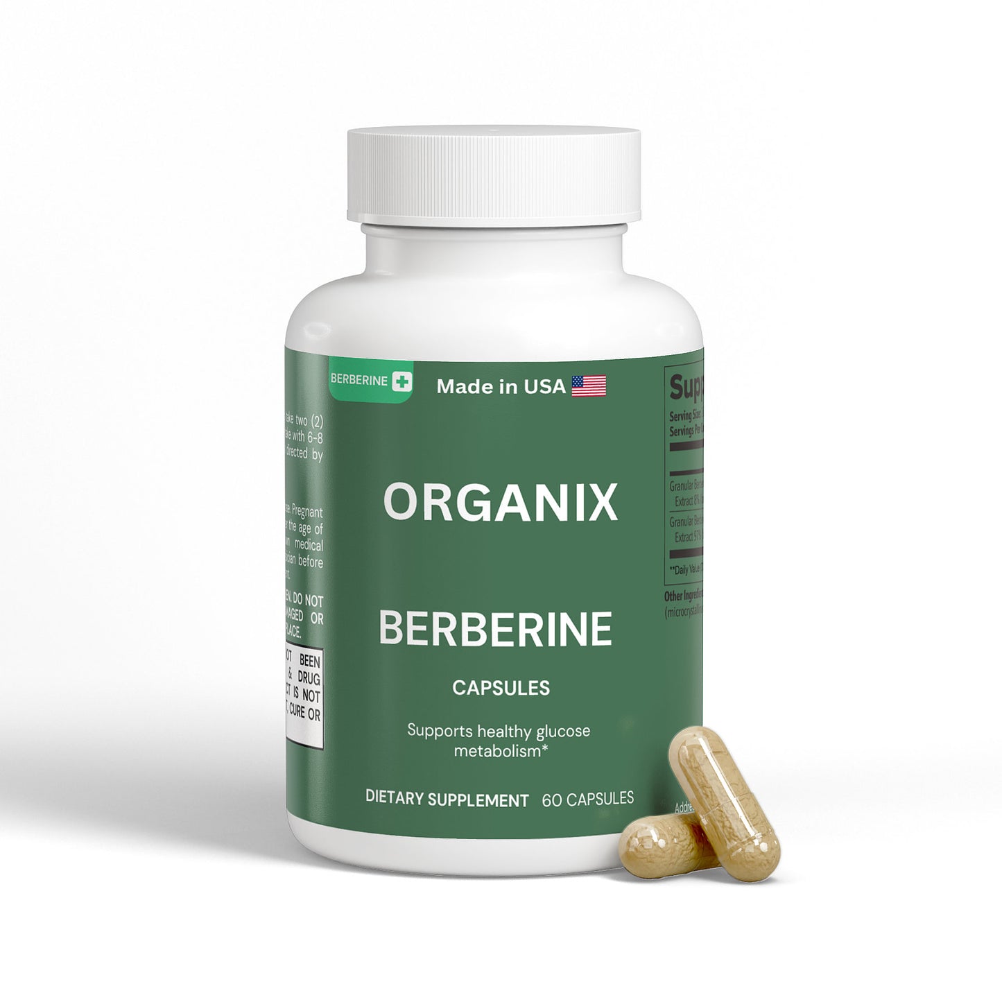 Organix™- Berberina 60 Cápsulas