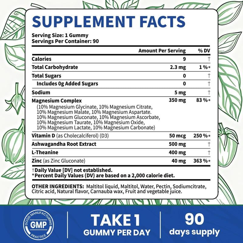 Buy 1 Get 1 Free - Organix™ - 14-in-1 Magnesium Gummies