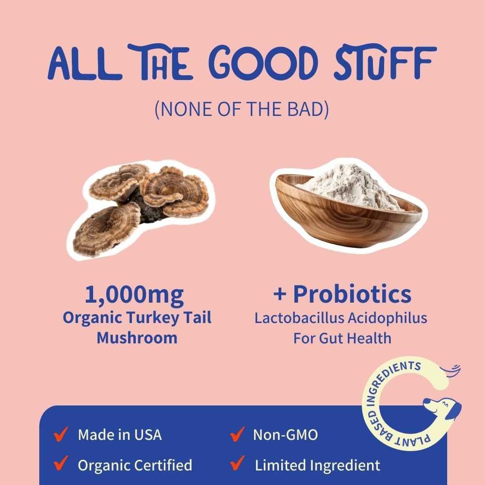 Buy 1 Get 1 Free - Organix™ - Turkey Tail Mushroom for Dogs