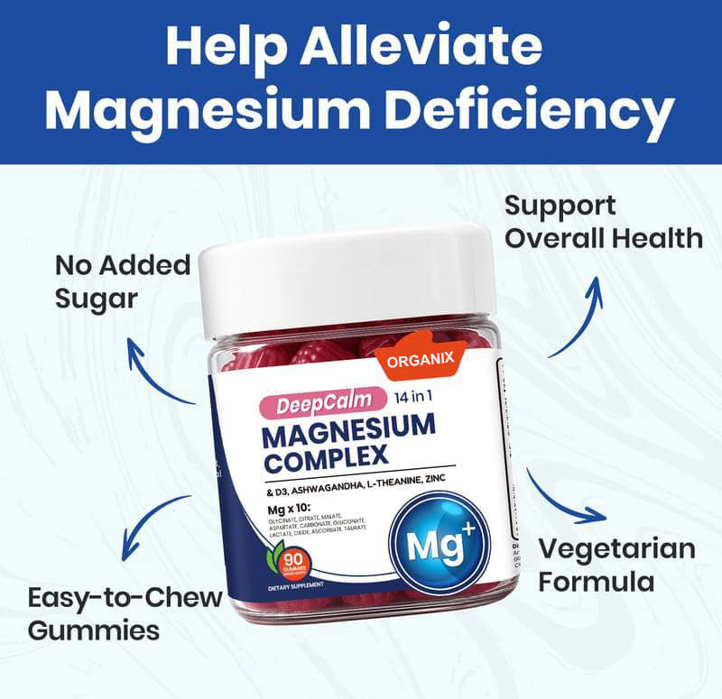 Buy 1 Get 1 Free - Organix™ - 14-in-1 Magnesium Gummies