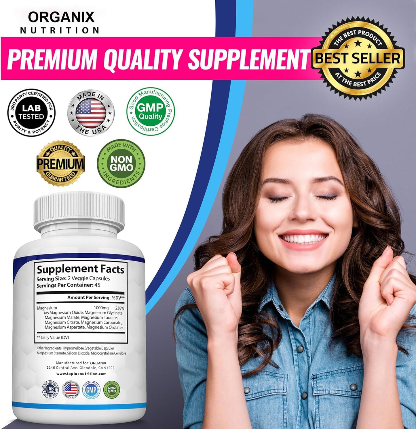 Buy 1 Get 1 Free - Organix™ - Magnesium Complex