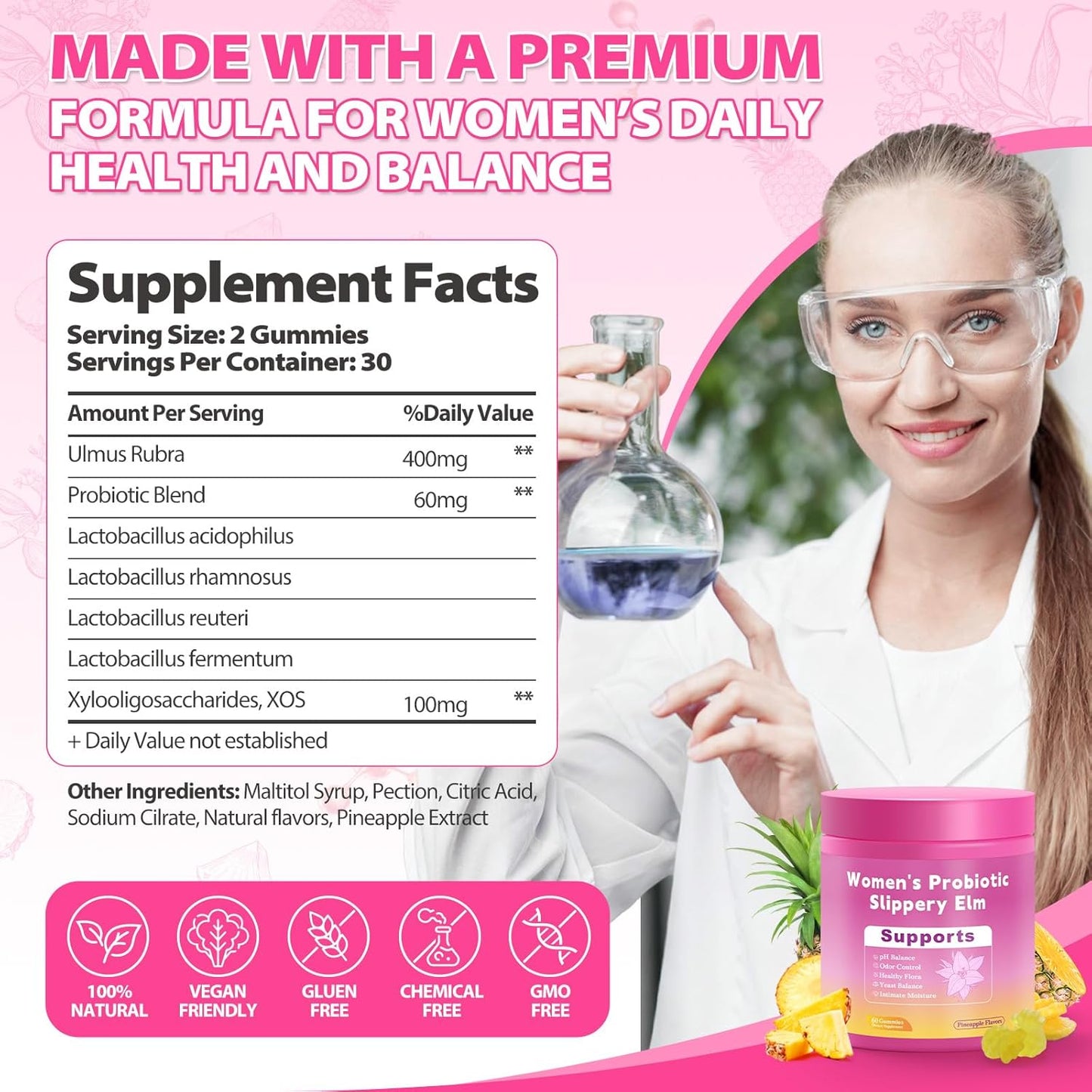 Buy 1 Get 1 Free - Organix™ - Women’s Probiotics + Slippery Elm