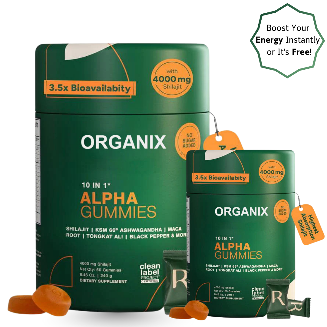 Buy 1 Get 1 Free - Organix™ - 10-in-1 Alpha Shilajit Gummies