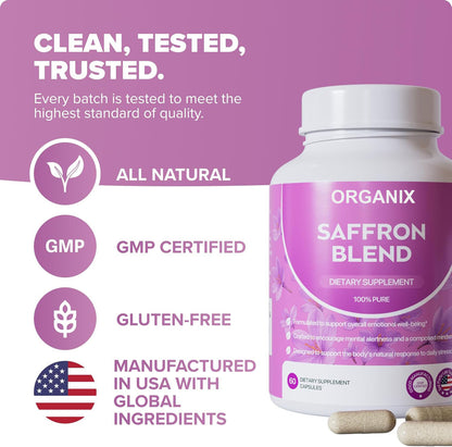 Buy 1 Get 1 Free - Organix™ - Saffron Blend Supplement
