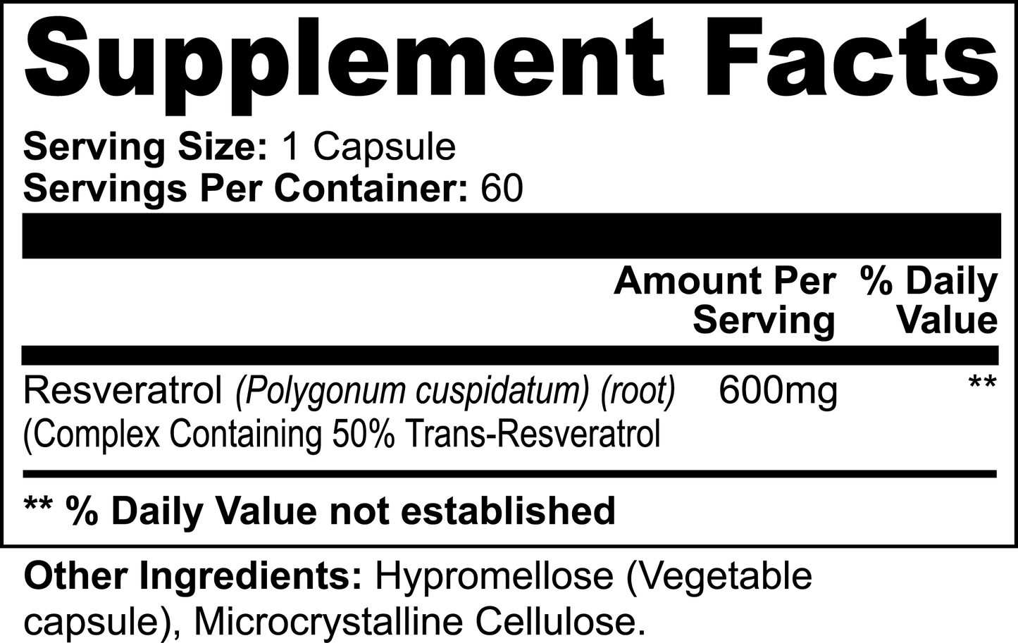 Organix™- NAD Resveratrol 50% 600mg