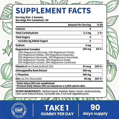 Buy 1 Get 1 Free - Organix™ - 14-in-1 Magnesium Gummies