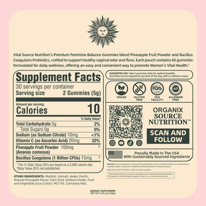 Buy 1 Get 1 Free - Organix™ - Feminine Balance Gummies
