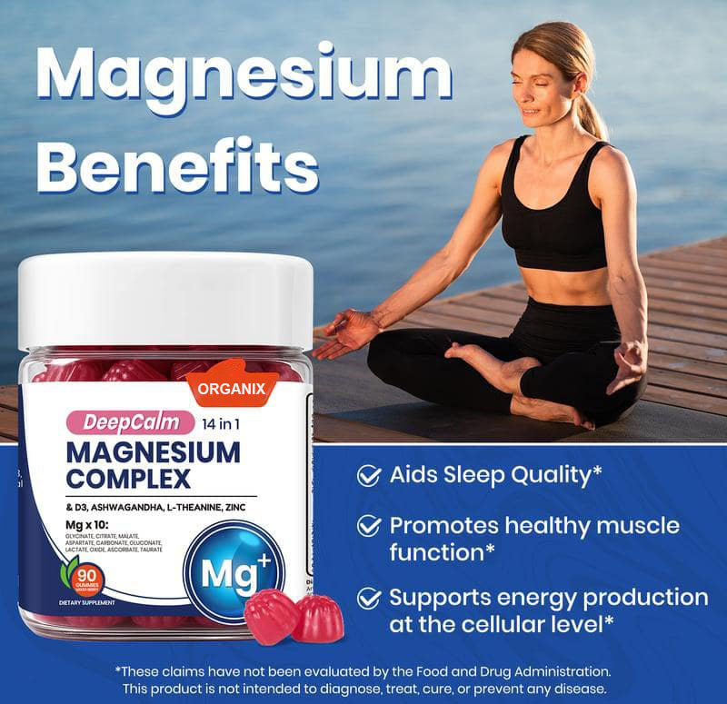 Buy 1 Get 1 Free - Organix™ - 14-in-1 Magnesium Gummies