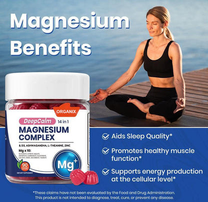 Buy 1 Get 1 Free - Organix™ - 14-in-1 Magnesium Gummies