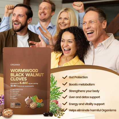 Buy 1 Get 1 Free - Organix™ - Wormwood Black Walnut Cloves Capsules