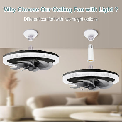 Ceiling Fan with Light and Remote