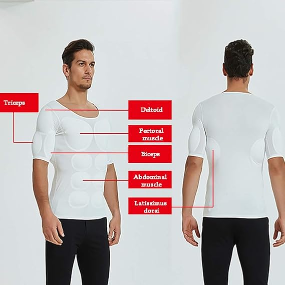 Ropa interior moldeadora para hombre Camisetas de compresión