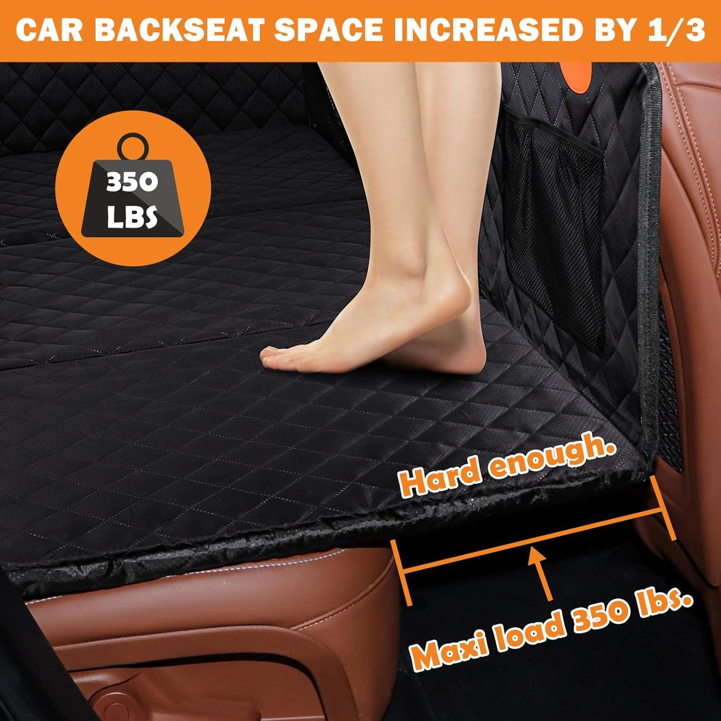 BackSeat™ -  Extender for Dogs - Black with Door Covers