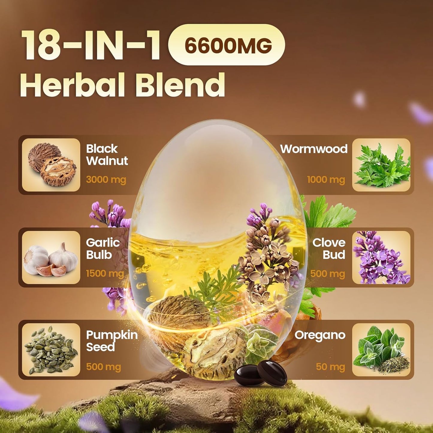 Buy 1 Get 1 Free - Organix™ - Wormwood Black Walnut Cloves Capsules