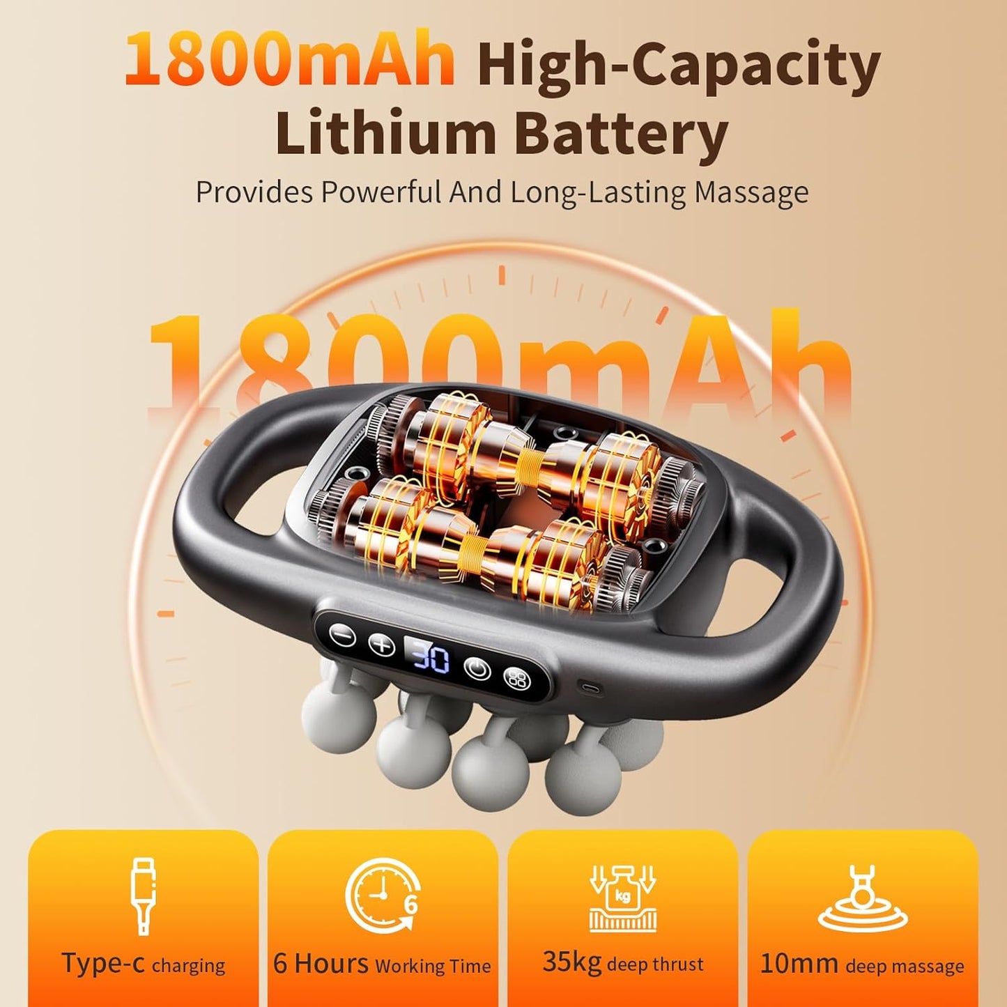 Organix™ - Massage Gun 16-Heads