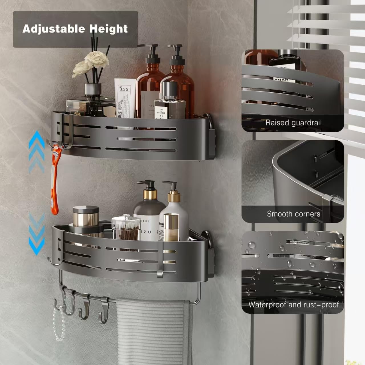 Buy 1 Get 2 Free - Organix™ - Triangle Shower Caddy