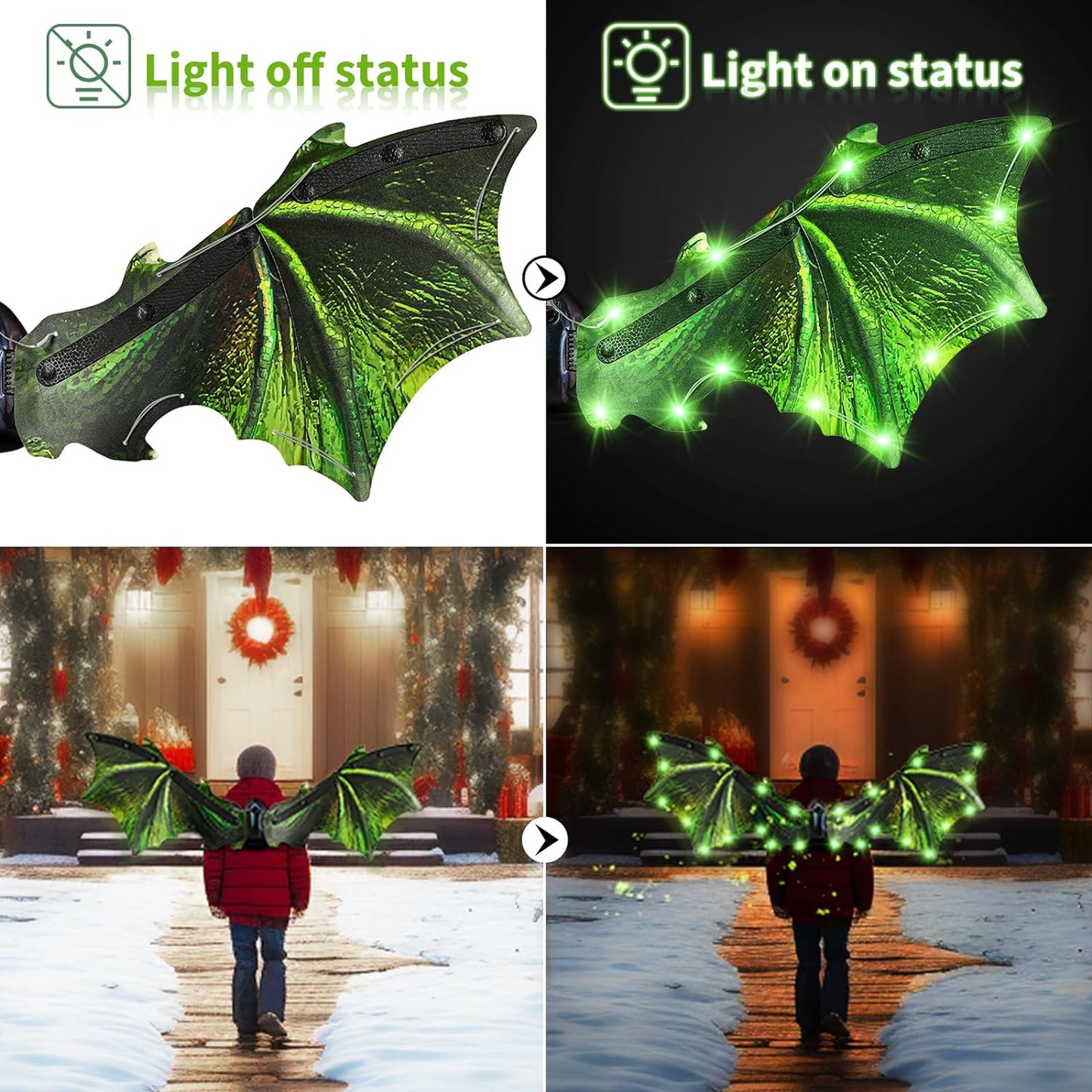 Luxury Moving Butterfly Wings with LED Lights & Music