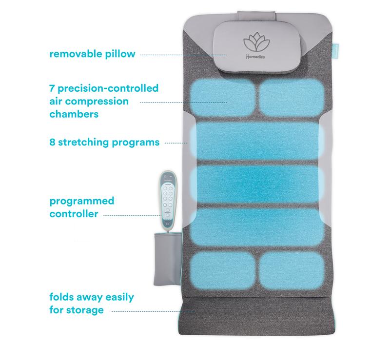 Organix™ - Air Compression Back Stretching Mat with 8 Programs