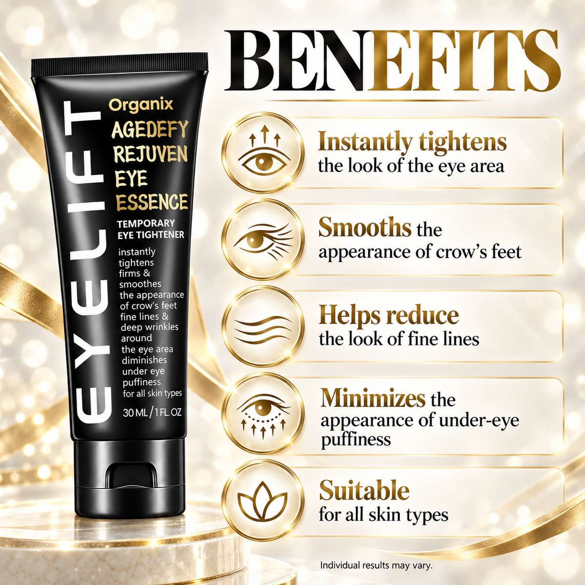 Organix™ - Instant Puffy Under Eye Bag Remover Cream