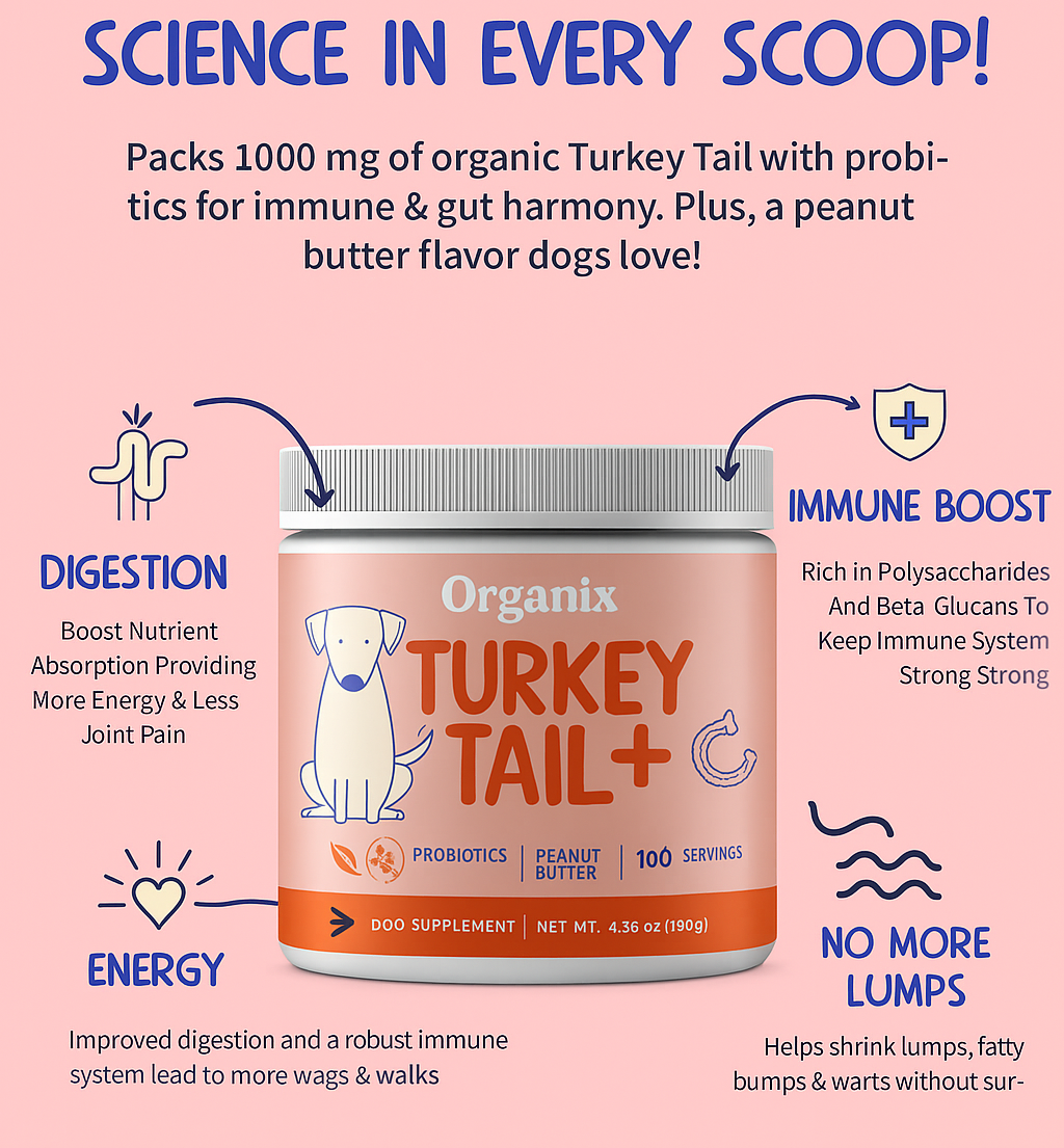 Buy 1 Get 1 Free - Organix™ - Turkey Tail Mushroom for Dogs