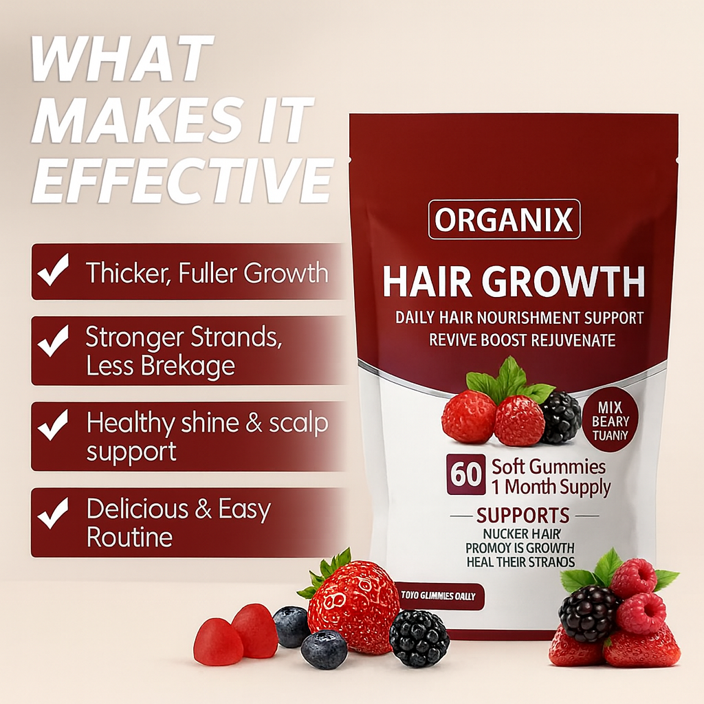 Buy 1 Get 1 Free - Organix™ - Hair Growth Gummies