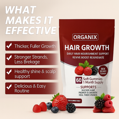 Buy 1 Get 1 Free - Organix™ - Hair Growth Gummies