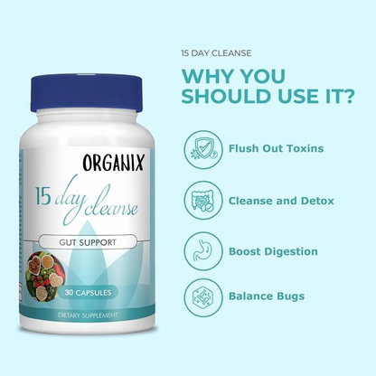 Buy 1 Get 1 Free - Organix™ - 15 Day Gut & Colon Cleanse