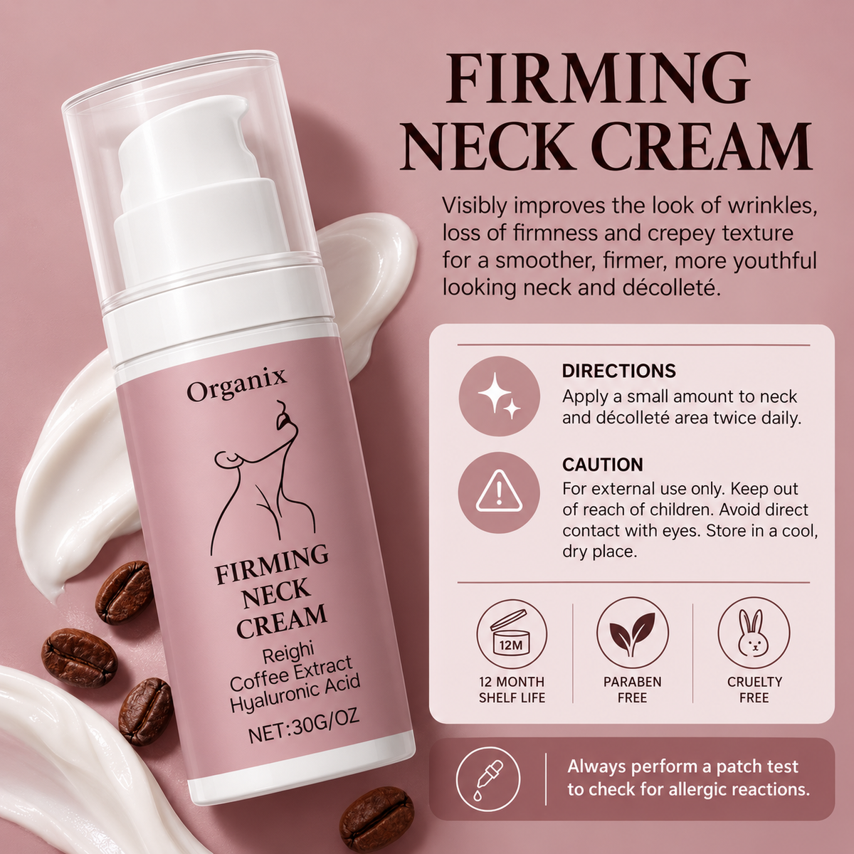 Organix™ - Tighten & Lift Neck & Chest Moisturizer Cream
