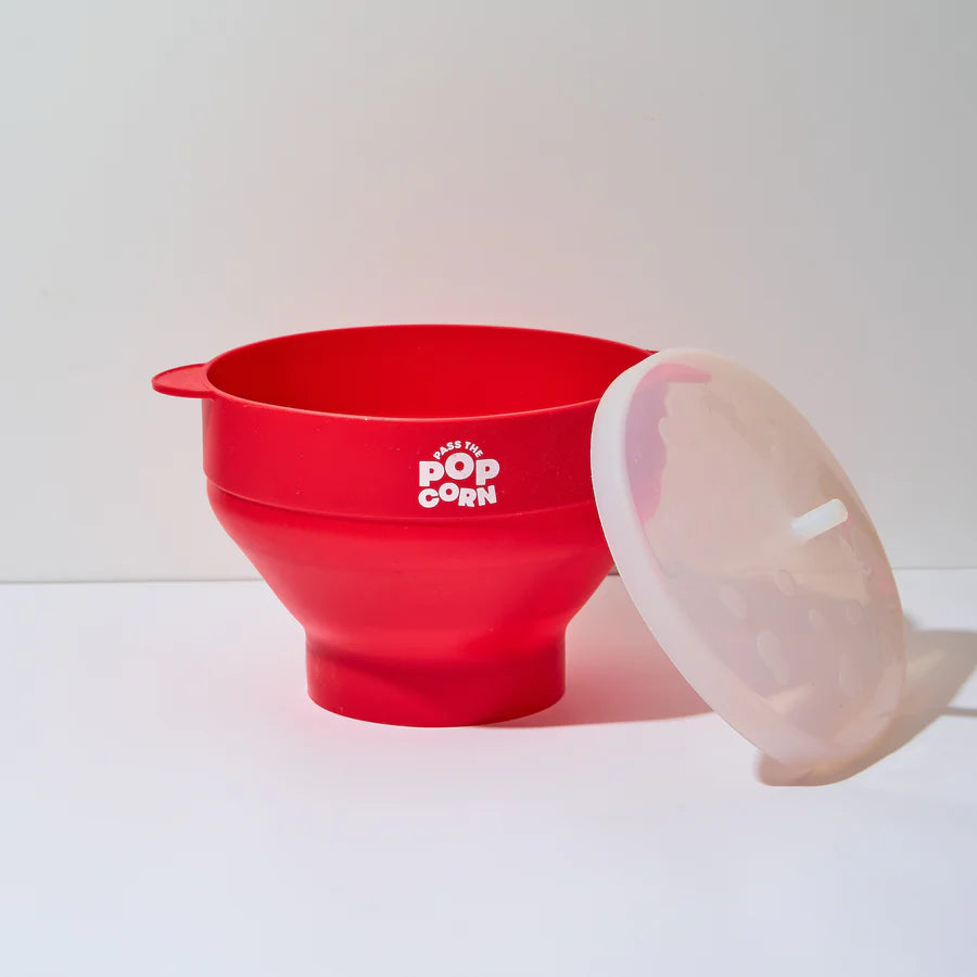 The Microwave Popcorn Popper Bowl with Lid