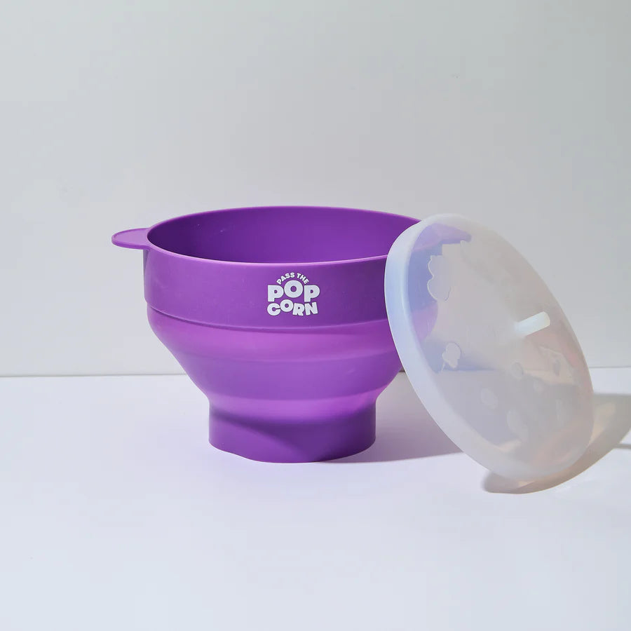 The Microwave Popcorn Popper Bowl with Lid