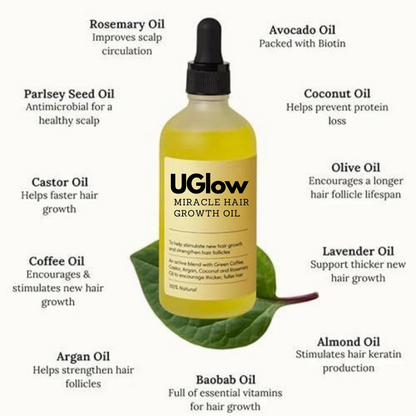 UGlow Rosemarie Miracle Hair Growth Oil