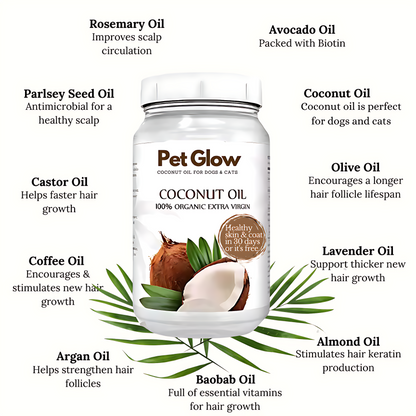 PetGlow™ - Virgin Organic Coconut Oil for Dogs & Cats